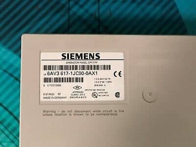 Siemens OP17-PP. 6AV3 617-1JC00-0AX1, HMI, Operator Panel. (UK/EU Buyers Read)