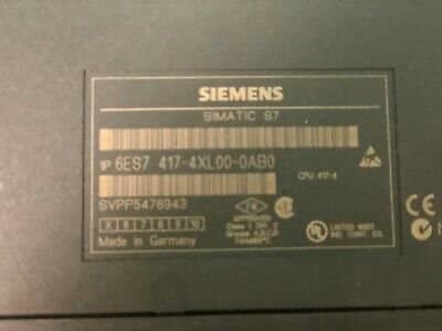 Siemens 6ES7 417-4XL00-0AB0. 6ES7-417-4XL00-0AB0. CPU417-4.  (UK/EU Buyers Read)