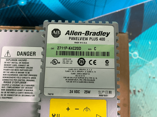 Allen Bradley 2711P-K4C20D. Panel View Plus 400.  (UK/EU Buyers Read)