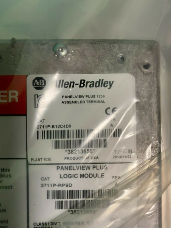 Allen Bradley 2711P-B12C4D9. Panel View Plus. (UK/EU Buyers Read)