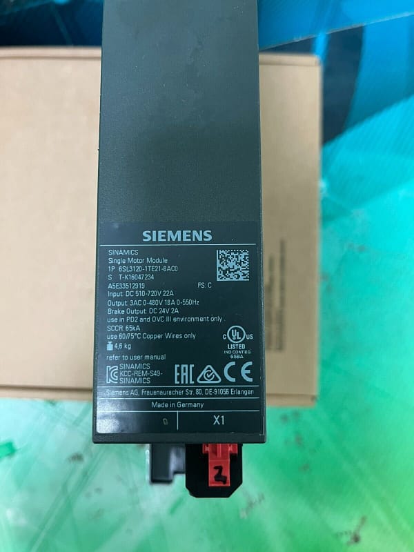 Siemens 6SL3120-1TE21-8AC0. 6SL3120 1TE21 8AC0. (UK/EU Please Read)