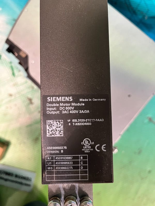 Siemens 6SL3120-2TE13-0AA3. (UK And EU Buyers Read)